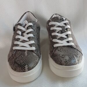 Arizona Jean Company Snake Print Sneakers with White Laces